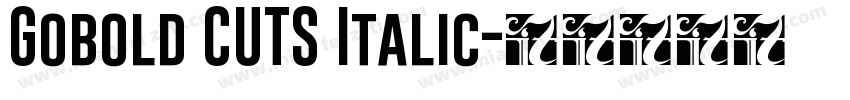 Gobold CUTS Italic字体转换
